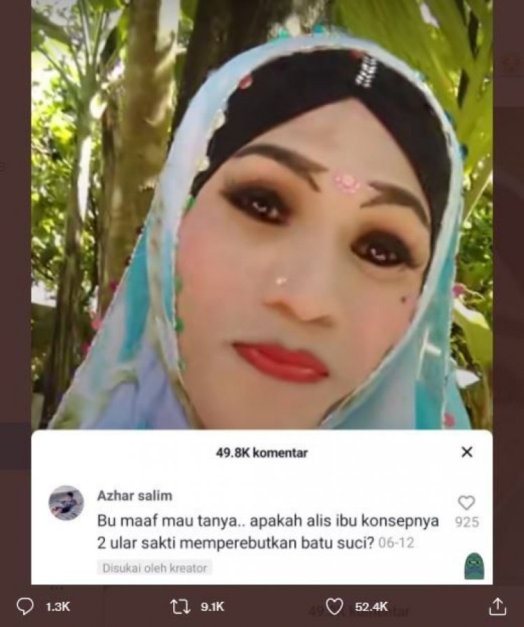 Viral! Emak-emak Bikin Alis Mata Bercabang, Netizen: Apakah Alis Ibu Konsepnya Dua Ular Sakti Memperebutkan Batu Suci?