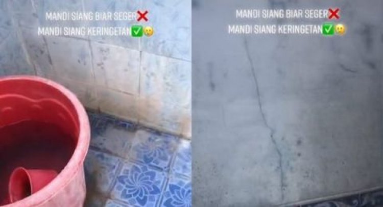 Viral! Cewek Cantik Banjir Keringat Usai Mandi, Netizen: Kalau Mandi Malam Lebih Estetik, Lihat Bintang sama Kuyang Terbang