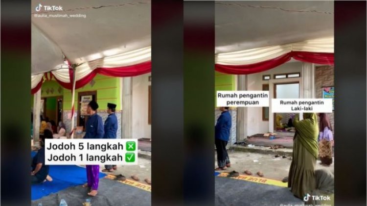 Viral, Pasangan Pengantin Ini Tetangga dan Juga Sepupu: Jodoh Satu Langkah!