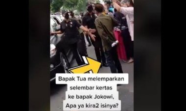 Viral! Seorang Kakek-kakek Lempar Kertas ke Jokowi Saat Penjagaan Ketat Paspampres, Ternyata....