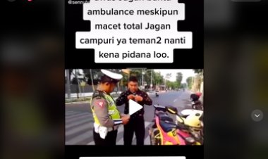 Viral! Pemotor Ditilang Polisi Gegara Bantu Buka Jalan untuk Ambulans, Netizen: Bapaknya Bener, tapi Nggak Pernah lihat polisi Ngawal Ambulance, yang Saya lihat adanya Ngawal Moge....