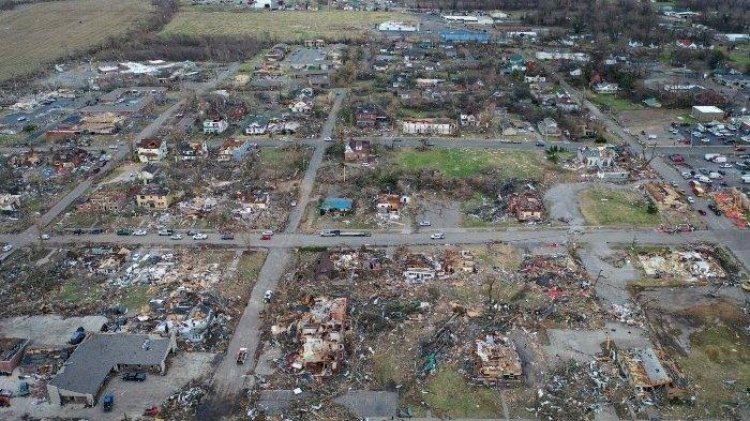 Mega Tornado Luluh Lantak Kentucky, 70 Orang Tewas, Biden: Tornado Terdahsyat dalam Sejarah AS
