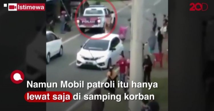 Viral di Medsos Mobil Polantas Hanya Melintas Kala Korban Tabrak Lari Terkapar