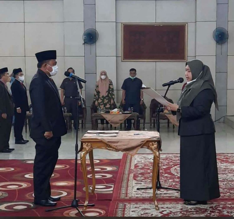 Bupati Masnah Akhirnya Lantik Budi Hartono Menjadi Sekda