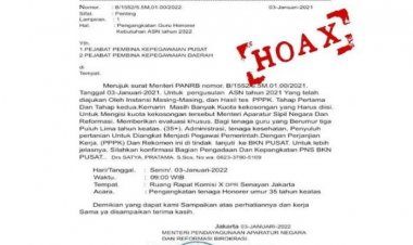 Beredar Surat Palsu Pengangkatan Guru Honorer, Kemenpan RB: Masyarakat Waspada!