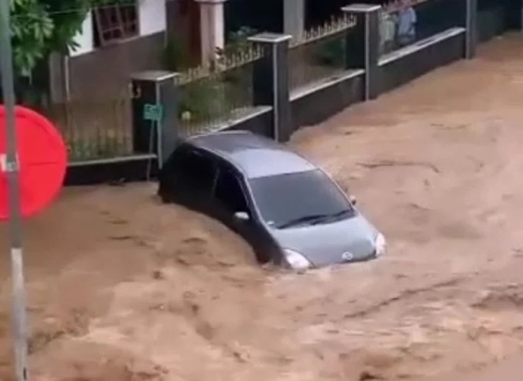 Heboh! Banjir Jember, Hanyutkan Mobil dan Rendam Perumahan