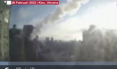 Ngeri! Roket Rusia Hancurkan Apartemen di Kiev, Bohong Hanya Serang Fasilitas Militer