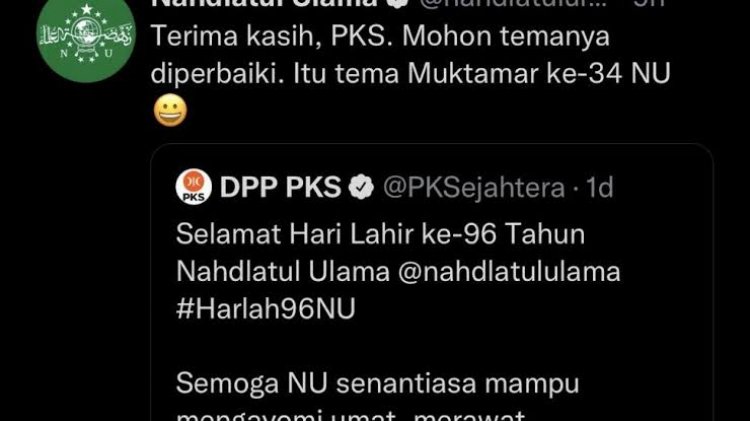 PBNU Beri Ultimatum ke Admin Twitter @nahdlatululama: Guyonannya Tidak Tepat, Cenderung Menyakiti, Banyak Keluhan Netizen