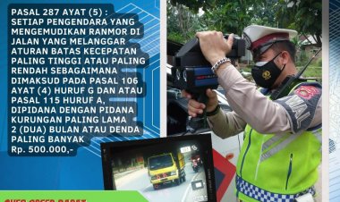 Jangan Coba Berkendara Melebihi Kecepatan di Muarojambi, Ini Akibatnya
