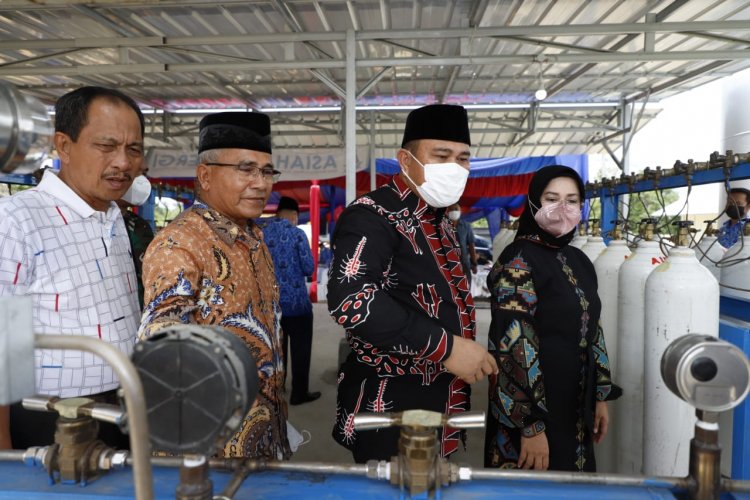 Resmikan Filling Station Oksigen, Bupati Bungo: Kita Berharap RSUD H Hanafie Dapat Mendukung