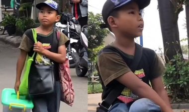Viral! Bocah Jual Gorengan Terpaksa Putus Sekolah demi Sesuap Nasi, Netizen: Ketampar Banget....
