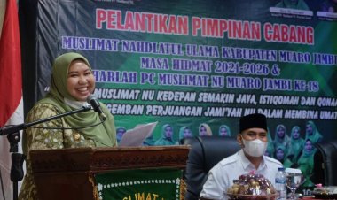 Bupati Masnah Saksikan Pelantikan PCM NU Kabupaten Muaro Jambi