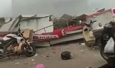 Viral! Video Minimarket Alfamart Ambruk Rata dengan Tanah, Netizen: Mudah-mudahan Selamat