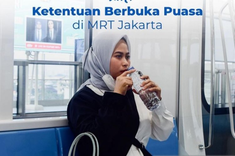 MRT Cuma Izinkan Penumpang Boleh Buka Puasa Air Mineral dan Kurma, yang Lain Tidak Boleh!
