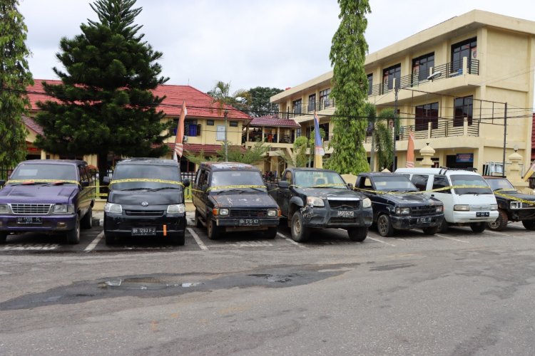 BBM Langka, Polres Bungo-Jambi Tangkap Belasan Mobil Diduga Pelangsir BBM Bersubsidi