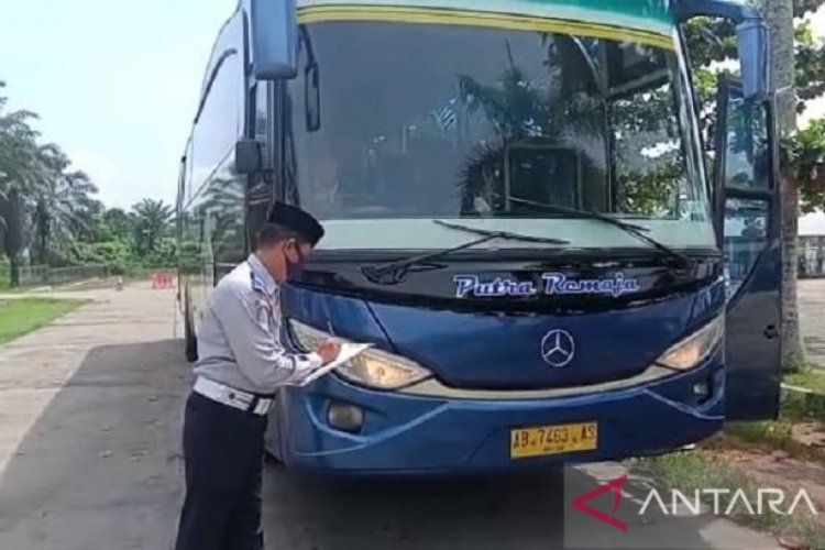 Cek Kelayakan Bus, Dishub Bungo: Kami Juga Wajib Periksa Penumpang Miliki Surat Vaksin Kedua