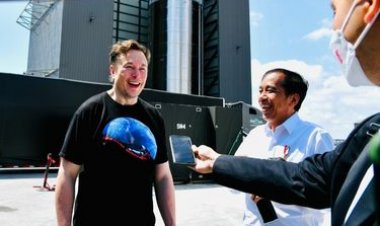 Luar Biasa! Jokowi Kunjungi Pabrik Roket Bersama CEO SpaceX Elon Musk, Bahas Kerjasama