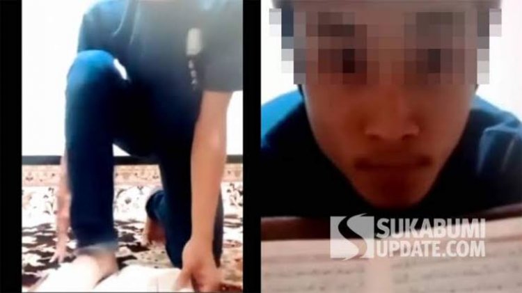 Heboh! Pria di Sukabumi Ini Injak Al-Qur'an, Viral di Media Sosial
