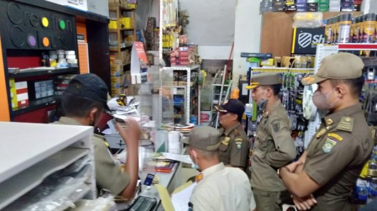 Duh! Toko dalam Kota Muarabungo-Jambi Banyak Tak Miliki Izin Gudang, Terungkap Saat Didatangi Satpol PP