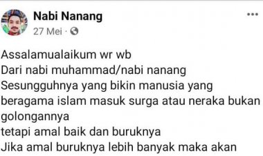 Viral! Pria Ini Ngaku Nabi Nanang, Begini Kata Polisi