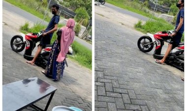 Viral Motor Pria Ini Patah Tengah, Netizen Pun Bingung: Heh Jadi Takut, mana Motor Suamiku Sama