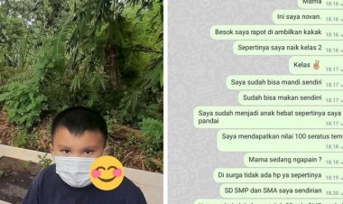 Viral! Bikin Mewek, Siswa Kelas 1 SD Curhat Nilai Rapor ke Ibunya yang Telah Wafat