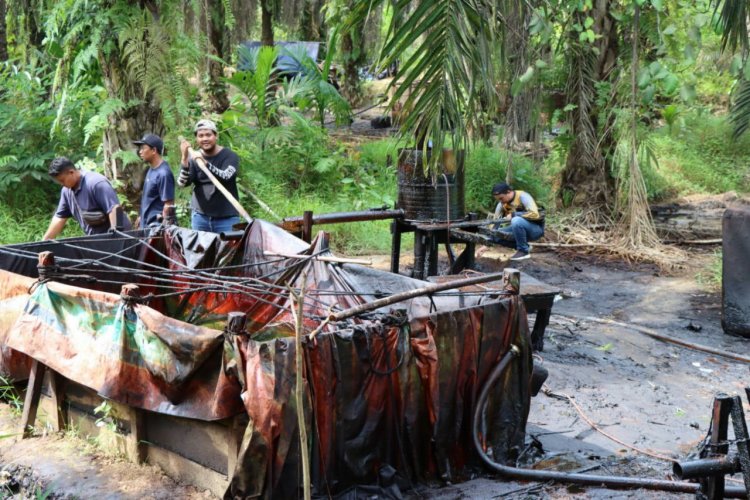 Ilegal Drilling Masih Marak di Muarojambi, Razia di Bahar Selatan Tak Berhasil Tangkap Pelaku
