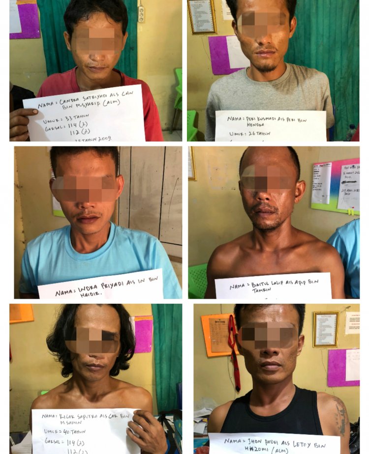 Enam Warga Jujuhan-Bungo Jambi Ditangkap Polisi, Diduga Transaksi Narkoba