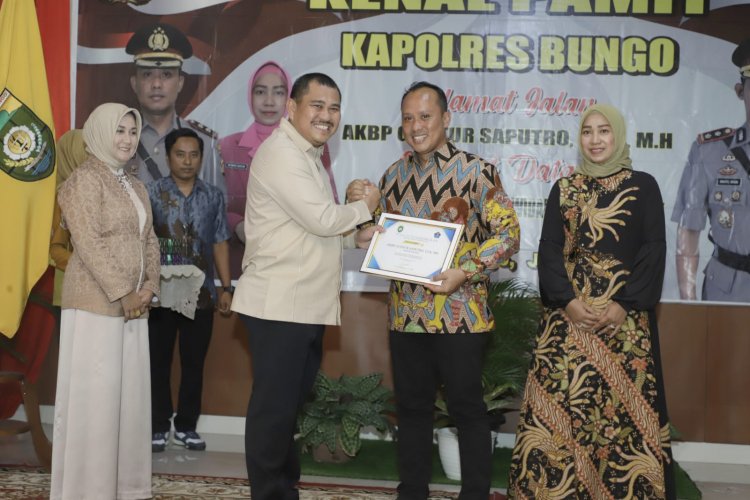 Kenal Pamit Kapolres Bungo Baru & Lama, Bupati Berharap Sinergitas Terjaga
