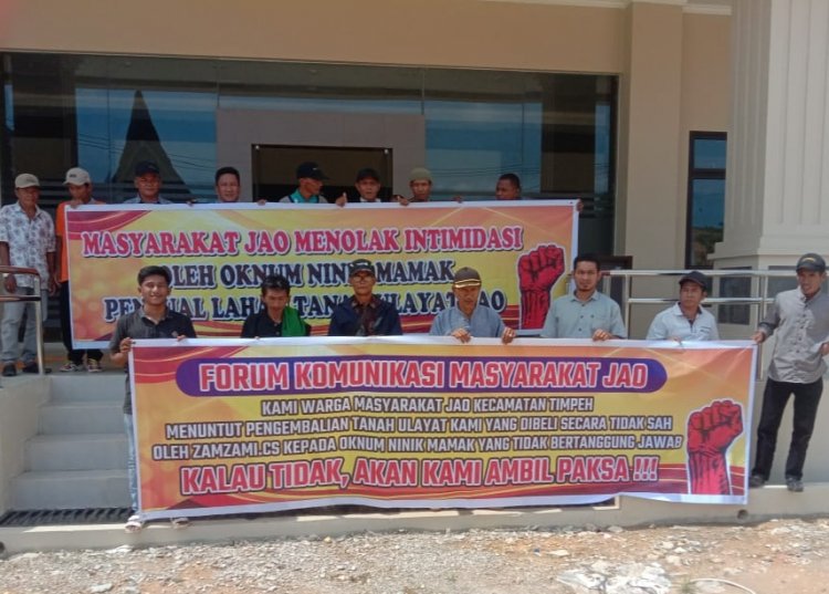 Demo Ratusan Warga di Kampung Jao-Dharmasraya Tuntut Pengembalian 4000 Hektare Lahan Sawit