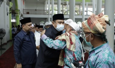 Bupati Mashuri Sambut Kepulangan 97 Jemaah Haji Bungo