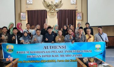 Ini 3 Poin Audiensi Forum Koordinasi UMKM Muaro Jambi dengan Komisi II