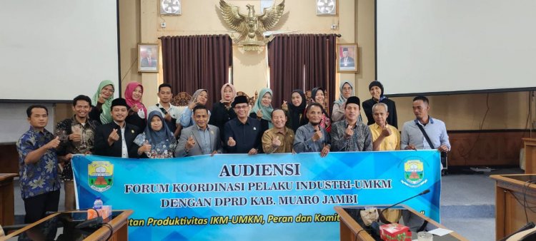 Ini 3 Poin Audiensi Forum Koordinasi UMKM Muaro Jambi dengan Komisi II