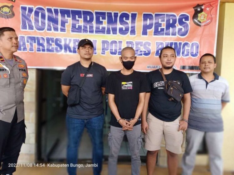 Sempat Viral di Media Sosial, Pria Pembunuh Sadis Pacar Sendiri Diringkus Reskrim Polres Bungo