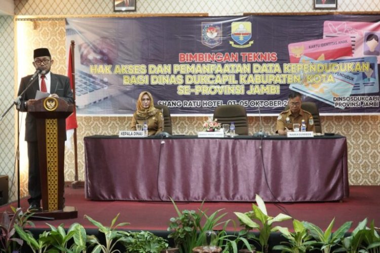 Sekda: Pemprov Jambi Upayakan Optimalisasi Penggunaan Data Kependudukan