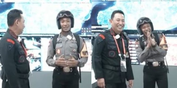 Pak Bhabin Bikin Ketawa Kapolri Sebut Fungsi Drone