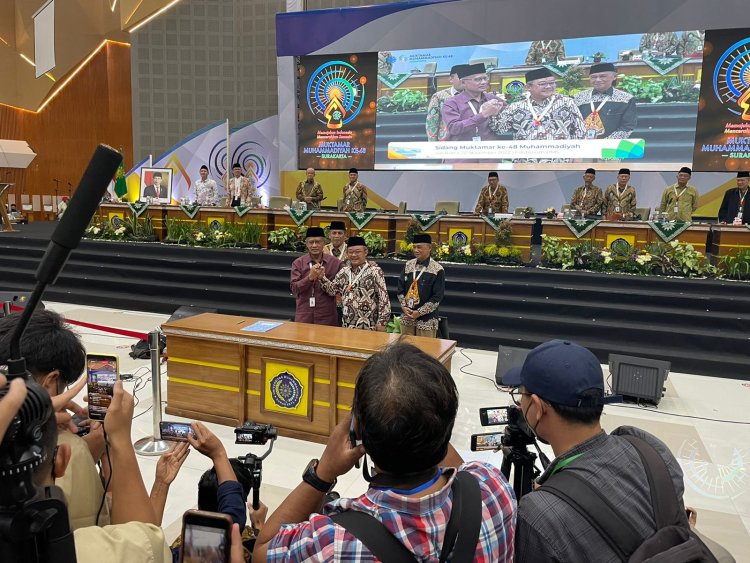 Haedar Nashir Terpilih Kembali Jadi Ketum Muhammadiyah, Abdul Muti Sekretaris