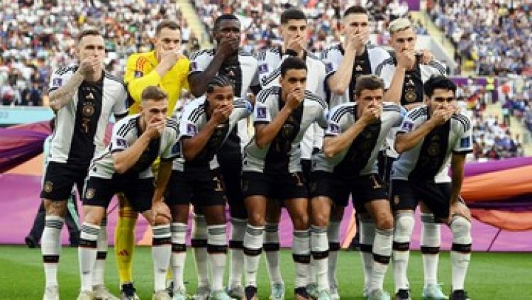 Aksi Tutup Mulut Timnas Jerman Dukung LGBT, Netizen: Sibuk Kampanye One Love, Akhirnya hanya Mencetak One Goal