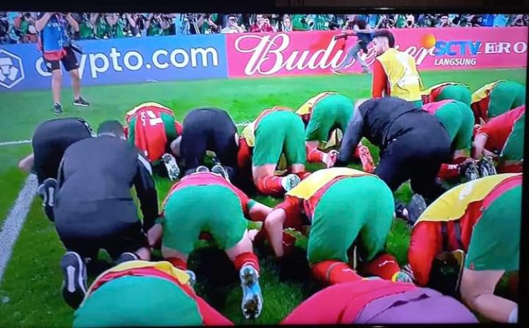 Respons Sujud Syukur Maroko Usai Tumbangkan Spanyol: Masya Allah