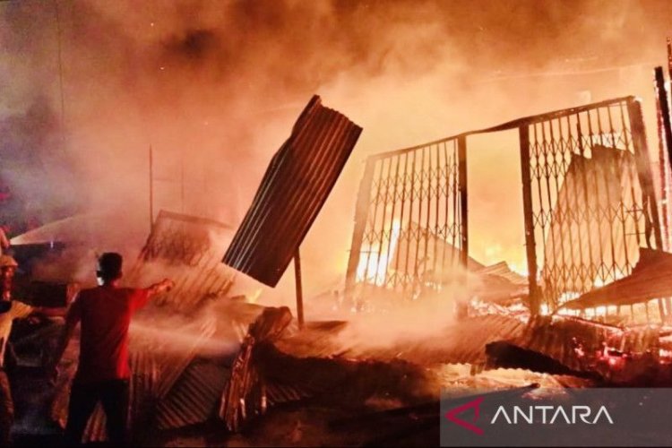12 Ruko di Nagan Raya Aceh Musnah Terbakar