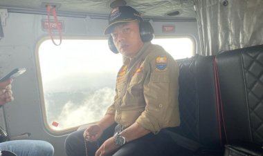 Gubernur Al Haris Pantau Evakuasi Kapolda Jambi lewat Helikopter