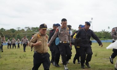 Gubernur Al Haris Sambut Langsung Korban Heli di Posko KONI Merangin