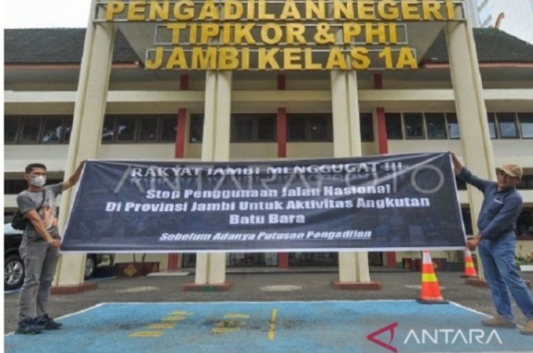 MEMANAS! Aliansi Rakyat Jambi Gugat Jalan Rusak Gegara Tambang Batubara