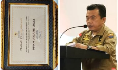 Gubernur Al Haris Apresiasi Kinerja UPT Labkesda Provinsi Jambi Atas Penghargaan PPKM Award
