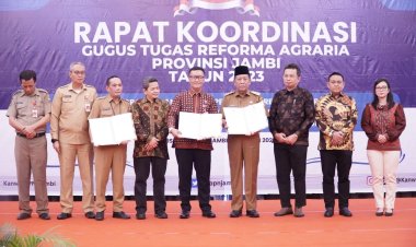 Wagub Sani Buka Rakor Gugus Tugas Reforma Agraria Provinsi Jambi 2023