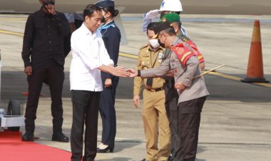 Kapolda Jambi Sambut Kedatangan Jokowi: Kunjungan ke Pasar Talang Banjar