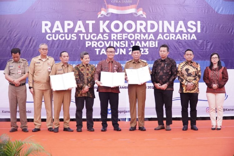 Wagub Sani Buka Rakor Gugus Tugas Reforma Agraria Provinsi Jambi 2023