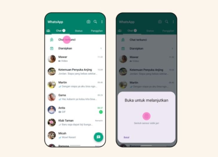 Mau Aman? WhatsApp Bikin fitur "Chat Lock" Guna Sembunyikan Pesan Rahasia Anda