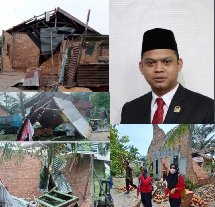 Ketua DPRD Apresiasi Pemkab Muaro Jambi Cepat Tanggap Bantu Korban Angin Puting Beliung Sungai Bahar