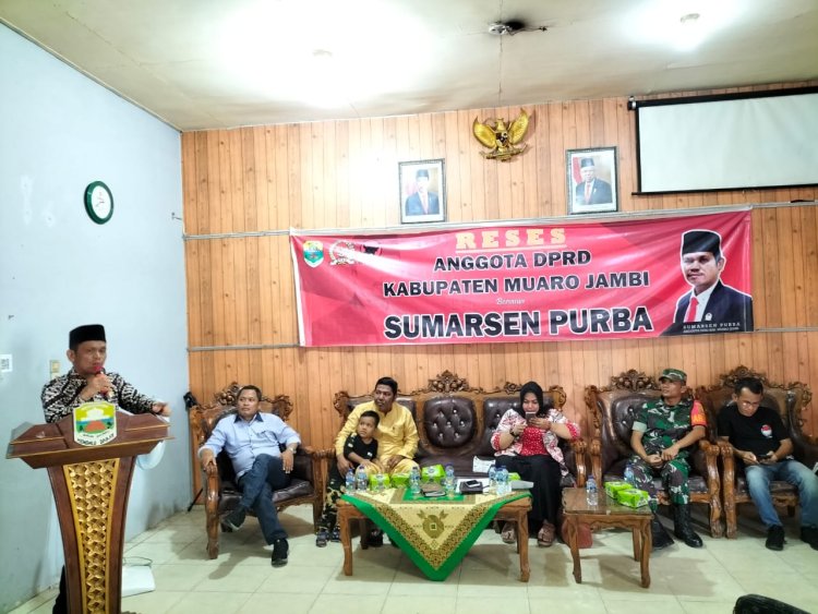 Reses di Mendalo Darat Jaluko, Sumarsen Purba Serap Aspirasi Konstituen